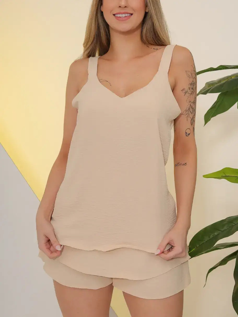 Conjunto Aura Regata Short Saia
