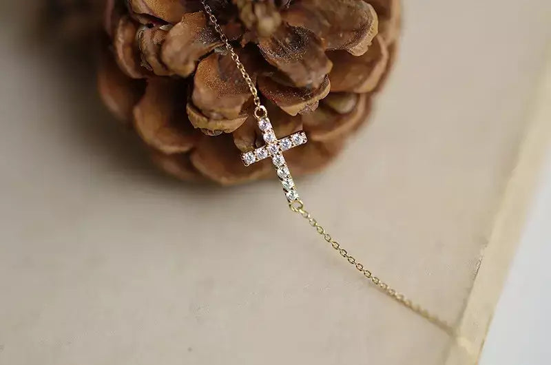 Pulseira Cruzada Feminina Prata Esterlina