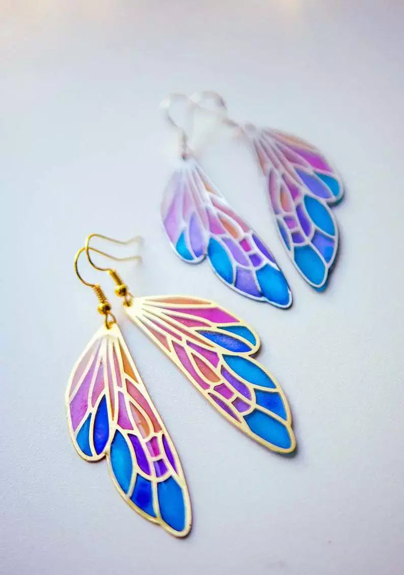 Brincos Butterfly Wings Gradiente