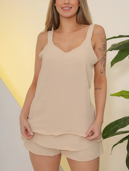 Conjunto Aura Regata Short Saia