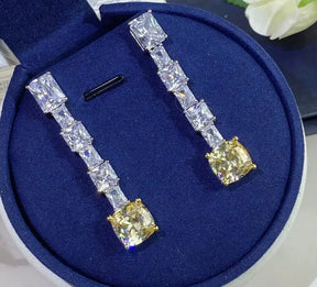 Brincos Radiant Yellow Diamond