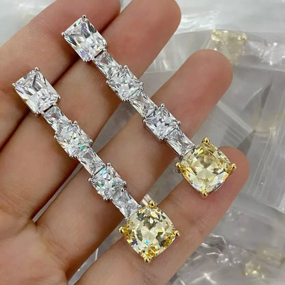 Brincos Radiant Yellow Diamond