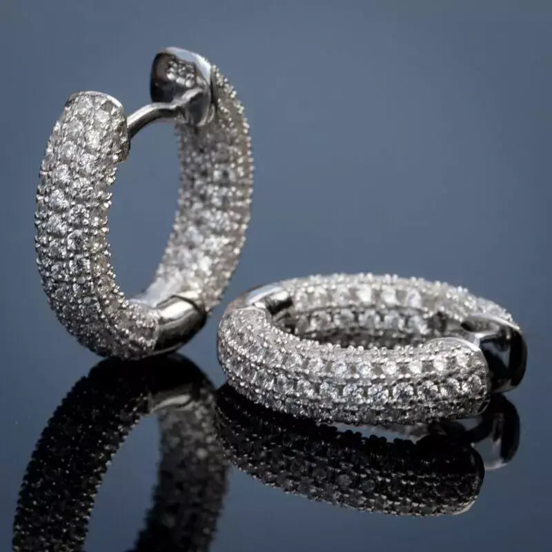 Brincos Circle Zircon