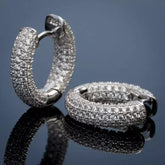 Brincos Circle Zircon