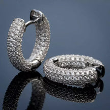 Brincos Circle Zircon