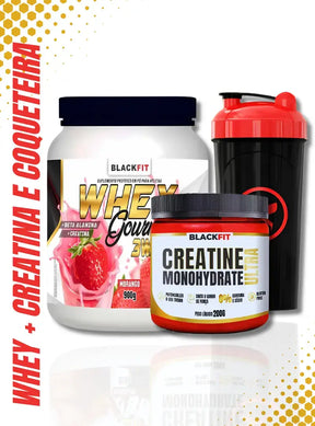 Kit Energia Total - Whey + Creatina + Coqueteira de Brinde