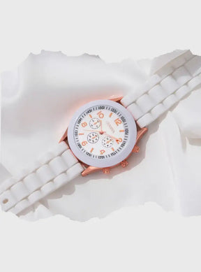 Relógio Allure Quartz + 5 Peças de Brinde