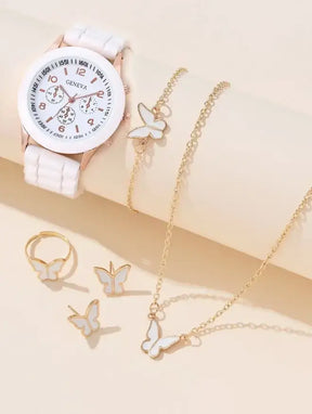 Relógio Allure Quartz + 5 Peças de Brinde