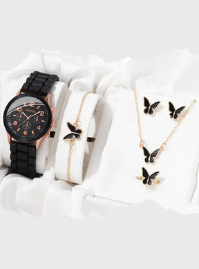 Relógio Allure Quartz + 5 Peças de Brinde