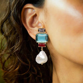 Brincos de Borla Pearl Square