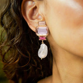 Brincos de Borla Pearl Square