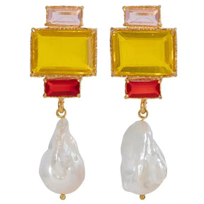 Brincos de Borla Pearl Square